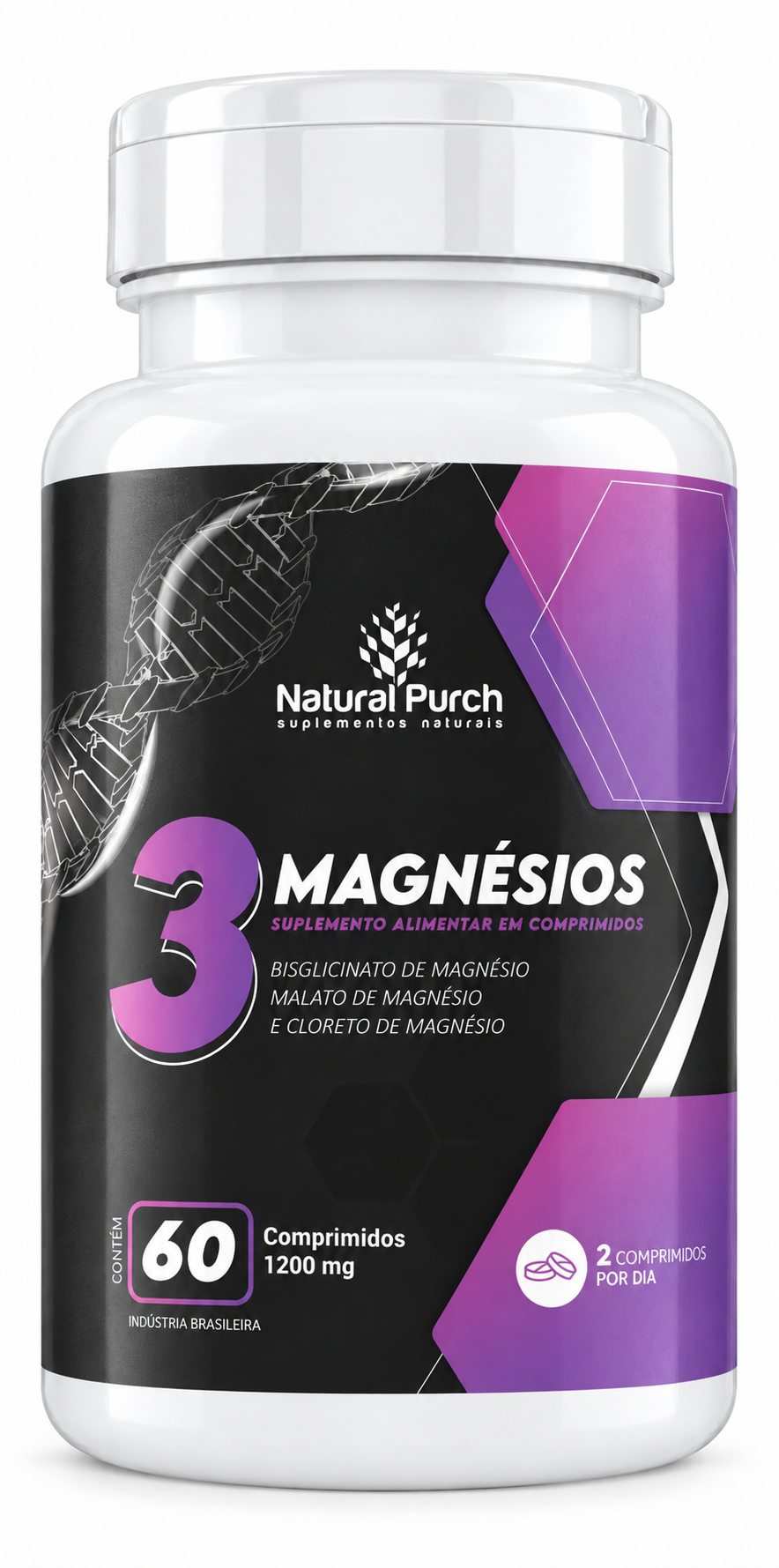 3 Magnesios 60 Comprimidos 1200mg