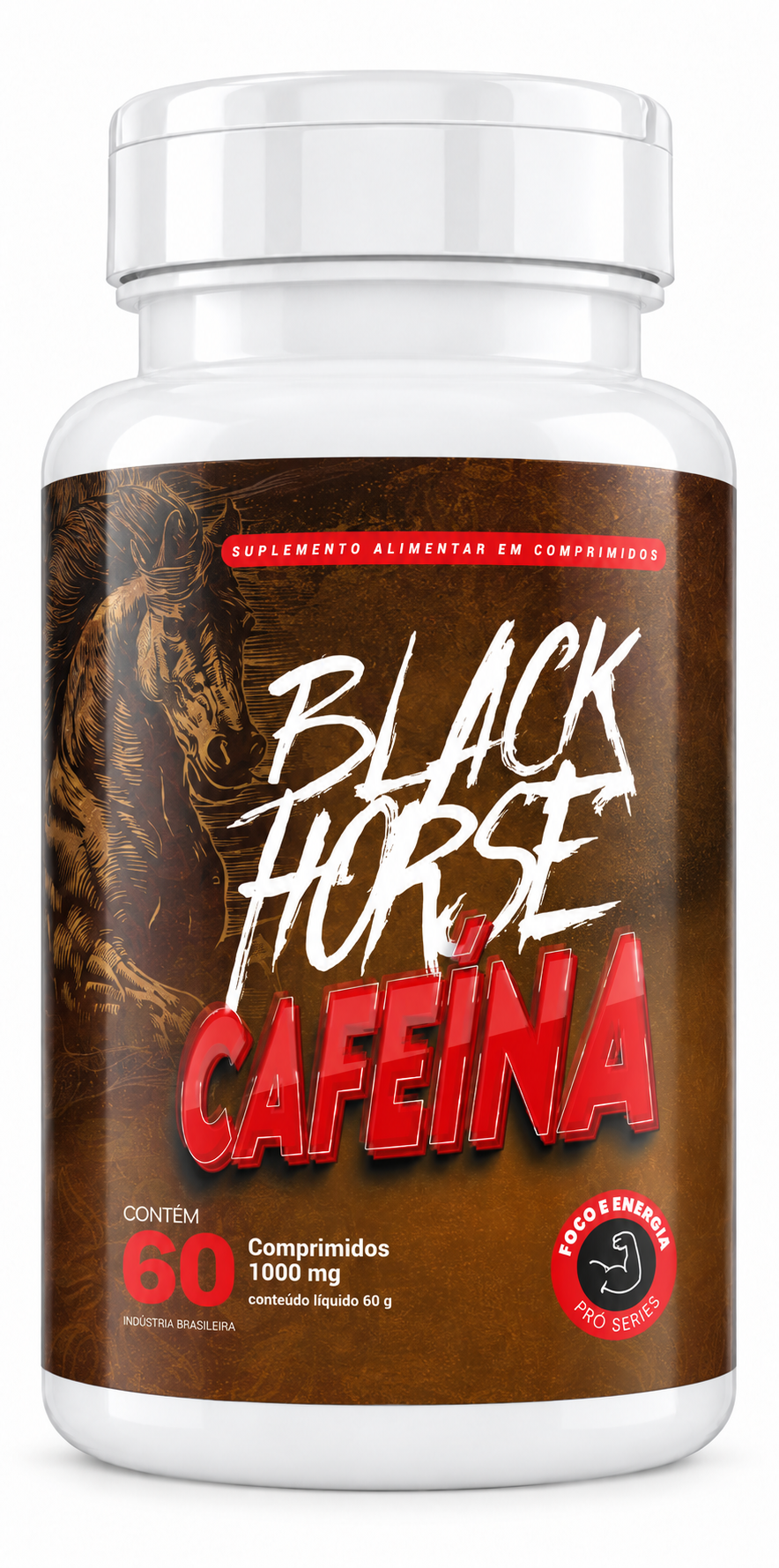 Black Horse Cafeína 400 mg – 60 Comprimidos